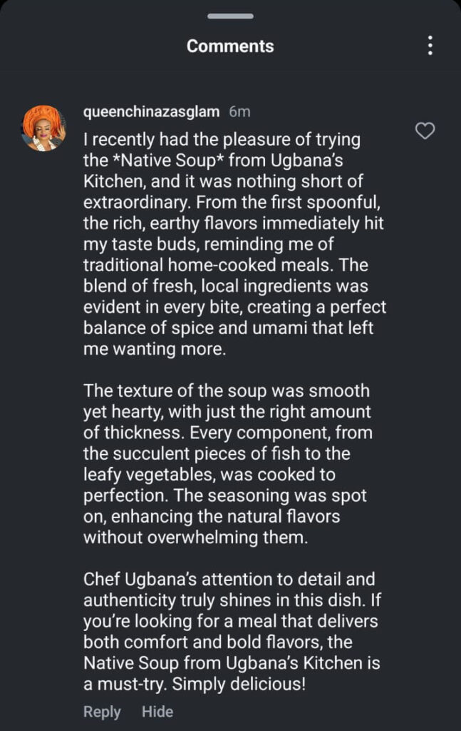 ugbana's-kitchen-saskatoon-testimonials